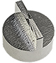Hitachi Ø15x10mm M4 angled SEM sample stub, 2 x 90 degree, aluminium