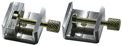 EM-Tec V14 smal vise clamp sample holder, with removable jaw M4
