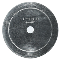 Micro-Tec DC-105 diamond wafering blade, Ø100 x 0.5mm x 12.7mm hole for hard materials with 6-9 Mohs hardness
